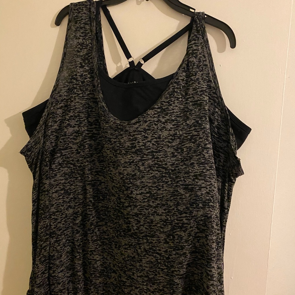 Torrid work our shirt w/ bra